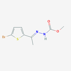 methyl (2E)-2-[1-(5-bromothiophen-2-yl)ethylidene]hydrazinecarboxylate