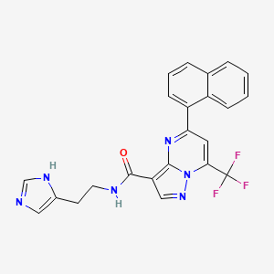 N-[2-(1H-imidazol-4-yl)ethyl]-5-(naphthalen-1-yl)-7-(trifluoromethyl)pyrazolo[1,5-a]pyrimidine-3-carboxamide