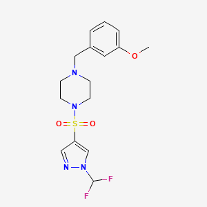 1-{[1-(difluoromethyl)-1H-pyrazol-4-yl]sulfonyl}-4-(3-methoxybenzyl)piperazine