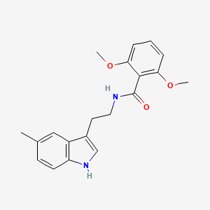 molecular formula C20H22N2O3 B10957347 2,6-dimethoxy-N-[2-(5-methyl-1H-indol-3-yl)ethyl]benzamide 