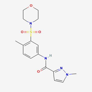 1-methyl-N-[4-methyl-3-(morpholin-4-ylsulfonyl)phenyl]-1H-pyrazole-3-carboxamide