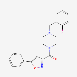 [4-(2-Fluorobenzyl)piperazin-1-yl](5-phenyl-1,2-oxazol-3-yl)methanone