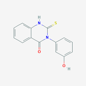 molecular formula C14H10N2O2S B10957439 3-(3-hydroxyphenyl)-2-sulfanylidene-1H-quinazolin-4-one 