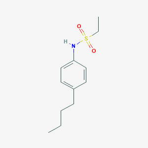 molecular formula C12H19NO2S B10957447 N-(4-butylphenyl)ethanesulfonamide 