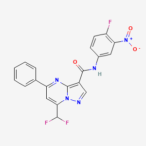 7-(difluoromethyl)-N-(4-fluoro-3-nitrophenyl)-5-phenylpyrazolo[1,5-a]pyrimidine-3-carboxamide