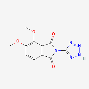 molecular formula C11H9N5O4 B10957544 4,5-dimethoxy-2-(2H-tetrazol-5-yl)-1H-isoindole-1,3(2H)-dione 