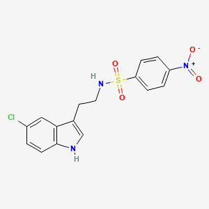 N-[2-(5-chloro-1H-indol-3-yl)ethyl]-4-nitrobenzenesulfonamide