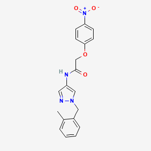 molecular formula C19H18N4O4 B10957583 N-[1-(2-methylbenzyl)-1H-pyrazol-4-yl]-2-(4-nitrophenoxy)acetamide 