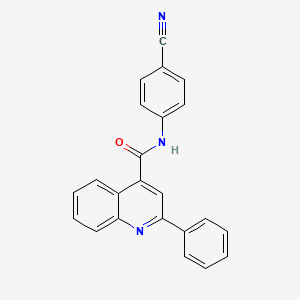 N-(4-cyanophenyl)-2-phenylquinoline-4-carboxamide