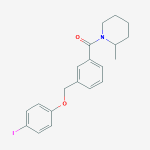 {3-[(4-Iodophenoxy)methyl]phenyl}(2-methylpiperidin-1-yl)methanone