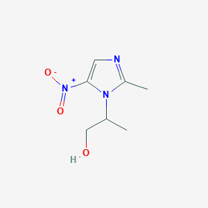 molecular formula C7H11N3O3 B109578 2-(2-Methyl-5-nitroimidazol-1-yl)propan-1-ol CAS No. 56750-04-0