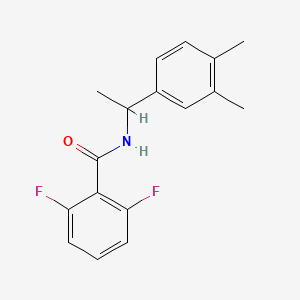 N-[1-(3,4-dimethylphenyl)ethyl]-2,6-difluorobenzamide