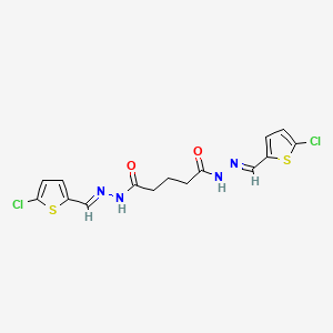 N'~1~,N'~5~-bis[(E)-(5-chlorothiophen-2-yl)methylidene]pentanedihydrazide