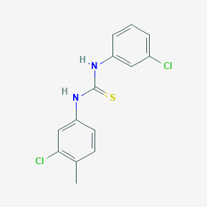 molecular formula C14H12Cl2N2S B10957879 1-(3-Chloro-4-methylphenyl)-3-(3-chlorophenyl)thiourea 