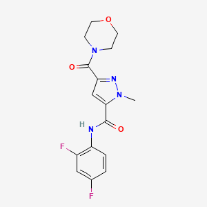 N-(2,4-difluorophenyl)-1-methyl-3-(morpholin-4-ylcarbonyl)-1H-pyrazole-5-carboxamide