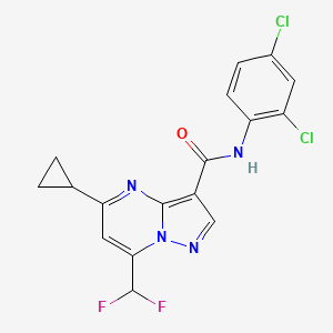 5-cyclopropyl-N-(2,4-dichlorophenyl)-7-(difluoromethyl)pyrazolo[1,5-a]pyrimidine-3-carboxamide