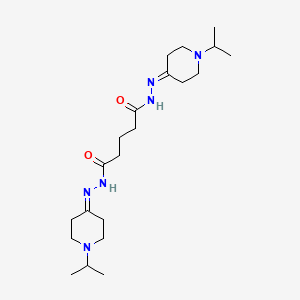 N'~1~,N'~5~-bis[1-(propan-2-yl)piperidin-4-ylidene]pentanedihydrazide