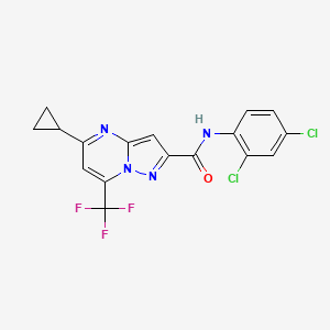 5-cyclopropyl-N-(2,4-dichlorophenyl)-7-(trifluoromethyl)pyrazolo[1,5-a]pyrimidine-2-carboxamide