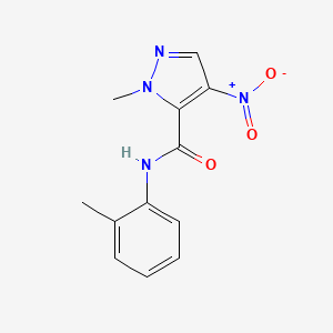 1-methyl-N-(2-methylphenyl)-4-nitro-1H-pyrazole-5-carboxamide