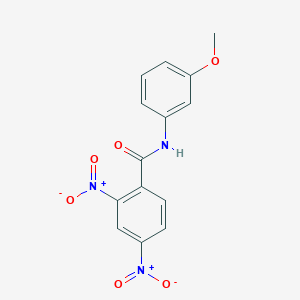 molecular formula C14H11N3O6 B10957976 N-(3-methoxyphenyl)-2,4-dinitrobenzamide 