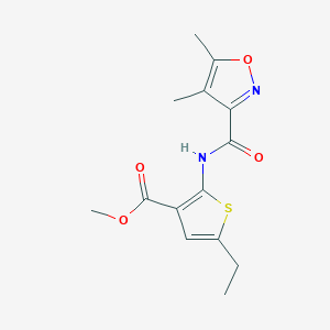 Methyl 2-{[(4,5-dimethyl-1,2-oxazol-3-yl)carbonyl]amino}-5-ethylthiophene-3-carboxylate