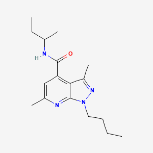 N-(butan-2-yl)-1-butyl-3,6-dimethyl-1H-pyrazolo[3,4-b]pyridine-4-carboxamide