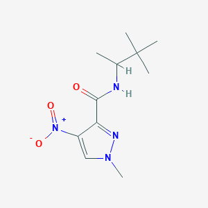 N-(3,3-dimethylbutan-2-yl)-1-methyl-4-nitro-1H-pyrazole-3-carboxamide