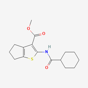 methyl 2-[(cyclohexylcarbonyl)amino]-5,6-dihydro-4H-cyclopenta[b]thiophene-3-carboxylate