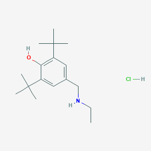 molecular formula C17H30ClNO B109582 2,6-Di-tert-butyl-4-(ethylaminomethyl)phenol hydrochloride CAS No. 141545-89-3