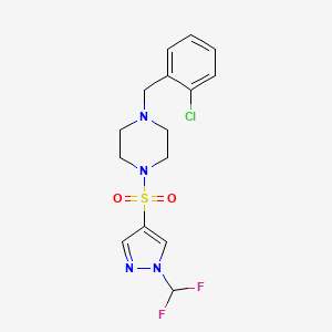 1-(2-chlorobenzyl)-4-{[1-(difluoromethyl)-1H-pyrazol-4-yl]sulfonyl}piperazine