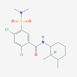 2,4-dichloro-N-(2,3-dimethylcyclohexyl)-5-(dimethylsulfamoyl)benzamide