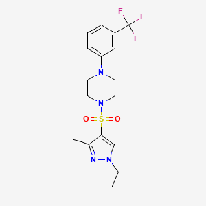 1-[(1-ethyl-3-methyl-1H-pyrazol-4-yl)sulfonyl]-4-[3-(trifluoromethyl)phenyl]piperazine