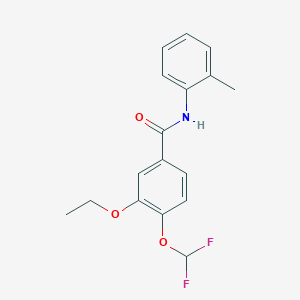 4-(difluoromethoxy)-3-ethoxy-N-(2-methylphenyl)benzamide