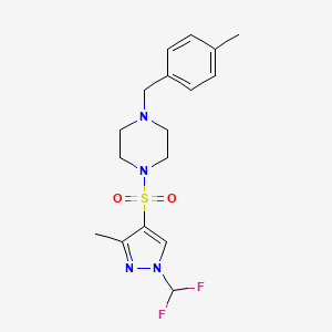 1-{[1-(difluoromethyl)-3-methyl-1H-pyrazol-4-yl]sulfonyl}-4-(4-methylbenzyl)piperazine