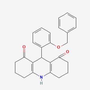 9-[2-(benzyloxy)phenyl]-3,4,6,7,9,10-hexahydroacridine-1,8(2H,5H)-dione