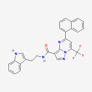 N-[2-(1H-indol-3-yl)ethyl]-5-(naphthalen-1-yl)-7-(trifluoromethyl)pyrazolo[1,5-a]pyrimidine-3-carboxamide