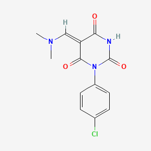 (5Z)-3-(4-chlorophenyl)-5-[(dimethylamino)methylidene]-6-hydroxypyrimidine-2,4(3H,5H)-dione