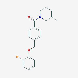 2-Bromophenyl 4-[(3-methyl-1-piperidinyl)carbonyl]benzyl ether