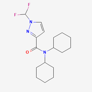 N,N-dicyclohexyl-1-(difluoromethyl)-1H-pyrazole-3-carboxamide