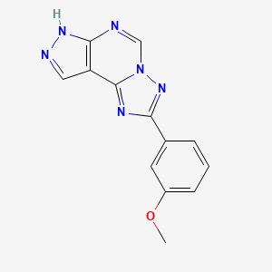 2-(3-methoxyphenyl)-7H-pyrazolo[4,3-e][1,2,4]triazolo[1,5-c]pyrimidine