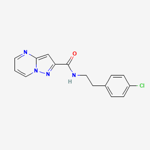 N-[2-(4-chlorophenyl)ethyl]pyrazolo[1,5-a]pyrimidine-2-carboxamide