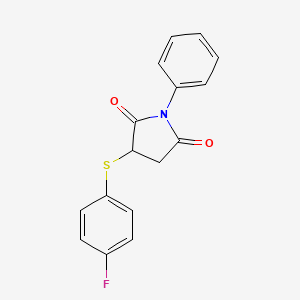 3-[(4-Fluorophenyl)sulfanyl]-1-phenylpyrrolidine-2,5-dione