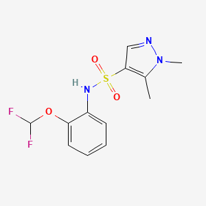 N-[2-(difluoromethoxy)phenyl]-1,5-dimethyl-1H-pyrazole-4-sulfonamide