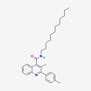 N-dodecyl-3-methyl-2-(4-methylphenyl)quinoline-4-carboxamide