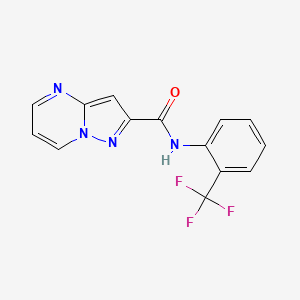 N-[2-(trifluoromethyl)phenyl]pyrazolo[1,5-a]pyrimidine-2-carboxamide