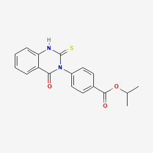 propan-2-yl 4-(4-oxo-2-sulfanylquinazolin-3(4H)-yl)benzoate