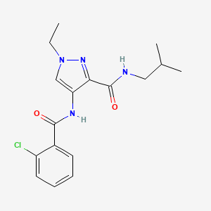 4-{[(2-chlorophenyl)carbonyl]amino}-1-ethyl-N-(2-methylpropyl)-1H-pyrazole-3-carboxamide