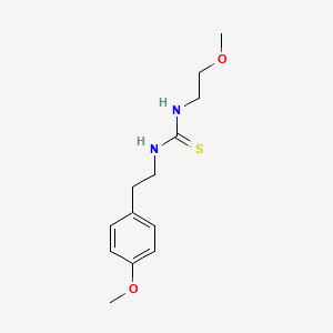 molecular formula C13H20N2O2S B10959085 1-(2-Methoxyethyl)-3-[2-(4-methoxyphenyl)ethyl]thiourea 