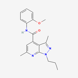 N-(2-methoxyphenyl)-3,6-dimethyl-1-propyl-1H-pyrazolo[3,4-b]pyridine-4-carboxamide