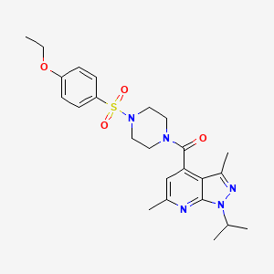 [3,6-dimethyl-1-(propan-2-yl)-1H-pyrazolo[3,4-b]pyridin-4-yl]{4-[(4-ethoxyphenyl)sulfonyl]piperazin-1-yl}methanone